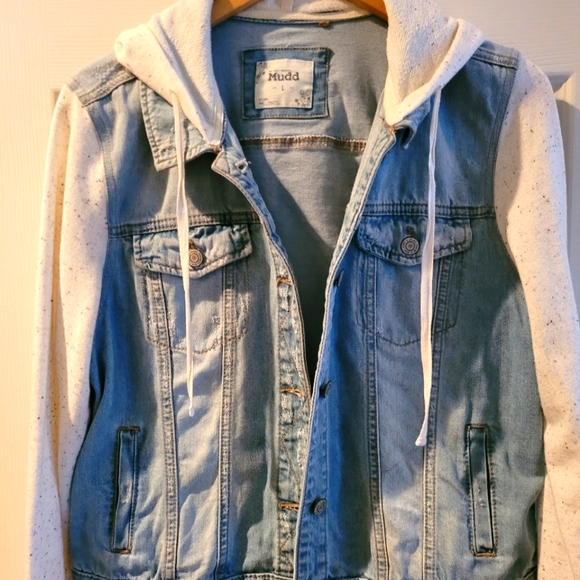 Mudd Jackets & Blazers - Mudd Jean Jacket Hoodie